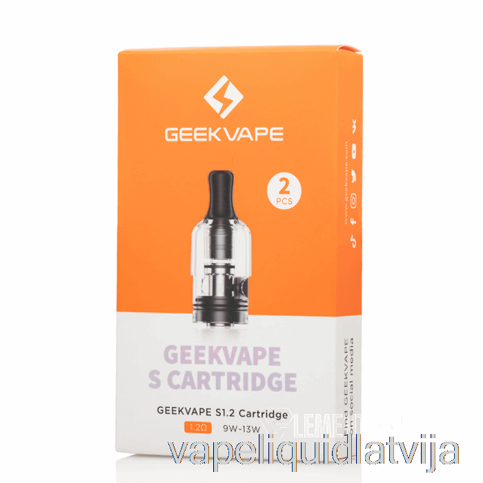 Geek Vape S Nomaiņas Pods 1.2ohm S Pods Vape šķidrums